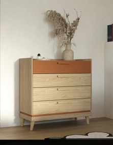 Komoda ACARA 90 cm do Salonu Sypialni z Szufladą Dąb