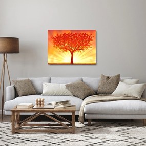 Obraz na szkle - Drzewo w słońcu (70x50 cm)