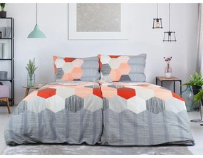 Szara pościel jednoosobowa z kory 140x200 cm Honey Comb – B.E.S.