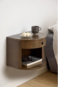 Szafka nocna w dekorze dębu w ciemnym naturalnym kolorze Paron – Actona