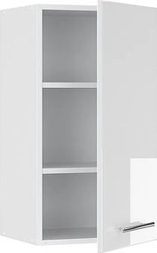 Szafka ścienna biały wysoki połysk 40x34.1x72 fame-line