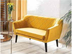 Sofa KARO 2 VELVET curry dwuosobowa