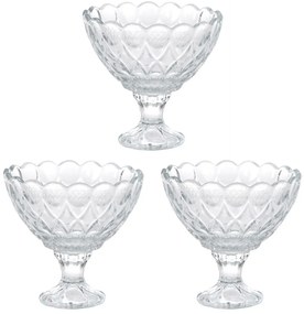 Pucharek do lodów deserów DIAMOND, 3 sztuki x 200 ml