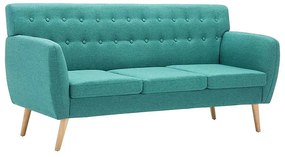 3-osobowa zielona sofa pikowana Metari 3X