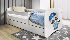 Łóżko dziecięce Babydreams z obrazkiem 140x70 z materacem