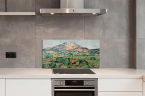 Szklany Panel Góra Świętej Wiktorii - Cézanne