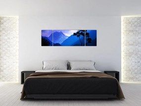 Obraz - Nocne niebo w Nepalu (170x50 cm)