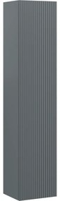 Mexen Rivel słupek łazienkowy 35 cm, 1 drzwi, ryflowany, grafit mat - 91A21-03016-1-BF66