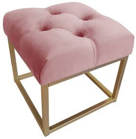 Pufa CHESTERFIELD LOFT ławka postawa złota MG58