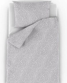Qualitytex Pościel bawełniana Nordic Astra szary, 140 x 220 cm, 70 x 90 cm