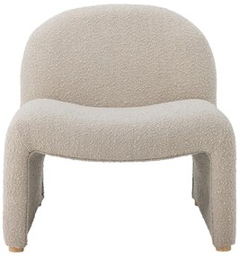 Kremowy fotel z materiału bouclé Neel – Bloomingville