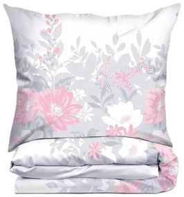 Pościel bawełniana Greno Premium New Joy 160x200 cm szara GRENO