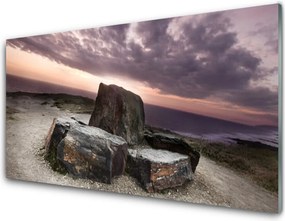 Szkło do Kuchni na Ścianę Monumentalna Formacja Skalna