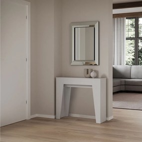 Konsola rozkładana 90x25/181 cm Narrow Frassino biała