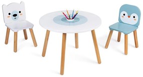 Janod - Drewniany stolik z krzesłami