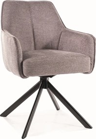 Obrotowe krzesło kubełkowe z lamówką Notti Brego