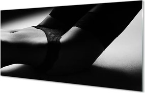 Panel szklany do Kuchni Subtelny Akt: Brzuch Kobiety