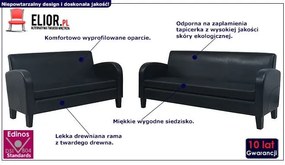 Komplet wypoczynkowy Ivlo - Czarny