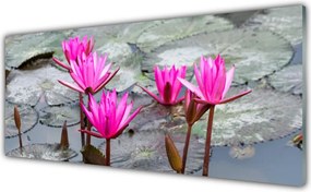 Panel Szklany do Kuchni Wyrafinowany Motyw Florystyczny