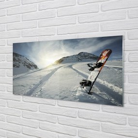 Panel nad Blat Kuchenny Snowboard w Zimowych Górach