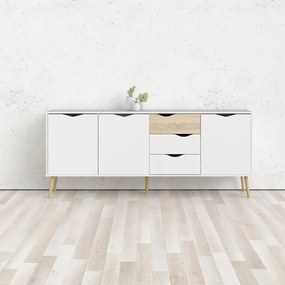 Biała komoda 196x82x39 cm Oslo – Tvilum