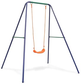 Kolorowa huśtawka stojąca ogrodowa dla dzieci D1-F18