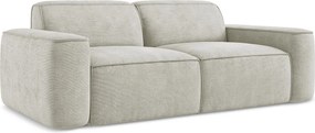 3-osobowa kanapa modułowa - z tkaniny szenilowej - perłowy - OMAO