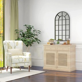 HOMCOM Lustro ścienny półokrągłe