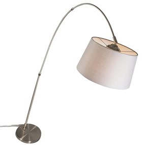 Luk Inteligentna lampa łukowa ze stalowym kloszem szarym w tym WiFi A60 - Arc Basic Nowoczesny Oswietlenie wewnetrzne