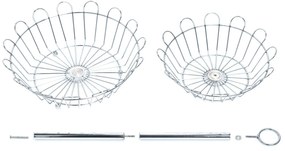 Patera na owoce, 2 poziomy - stal chromowana, ZELLER