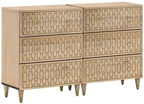 Zestaw rzeźbionych komód 2szt. - Nolen 5X