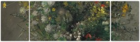 Obraz - Auguste Renoir,  Flowers in a Vase, reprodukcje (170x50 cm)