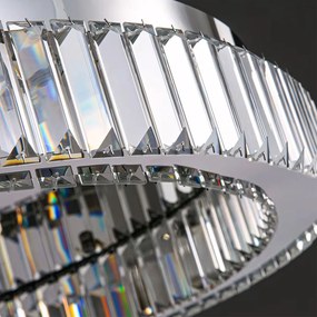 LAMPA KRYSZTAŁOWA PLAFON APP1742-C 40 cm CHROM