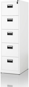 Szafa kartotekowa metalowa biała: SARA V5, 460 x 1625,5 x 600 mm