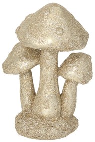 Dekoracja Golden Mushrooms 12cm