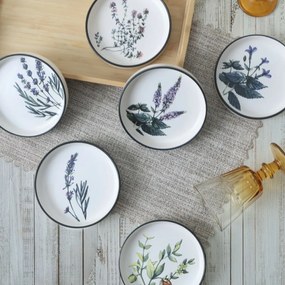Zestaw 6 misek kamionkowych Herbal 14 cm