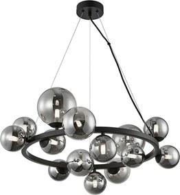 Wisząca lampa z 14 szklanymi kloszami R1-C82