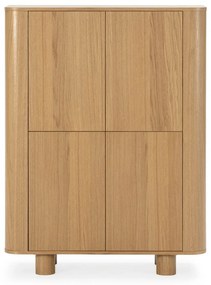 Szafka w dekorze dębu w naturalnym kolorze 100x133x40 cm Padoc – MOME