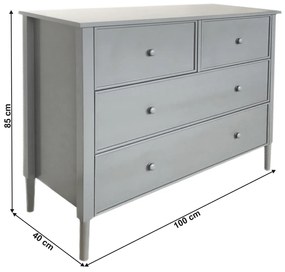 Komoda AVIELA, szary