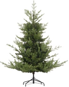 HOMCOM Choinka Sztuczna, Jodła, Realistyczny Wygląd, Szybki Montaż, Tworzywo Sztuczne, Zielona, 100 x 100 x 150cm | Aosom PL