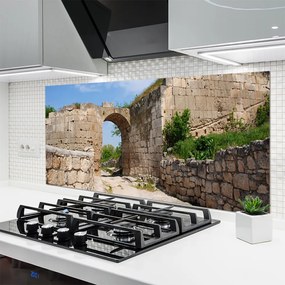 Szkło do Kuchni na Ścianę Tajemnicze Ruiny Zamku