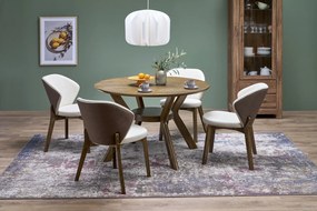 Krzesło do jadalni na orzechowych nogach K583 Halmar