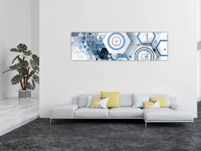 Obraz - Abstrakcja geometryczna (170x50 cm)