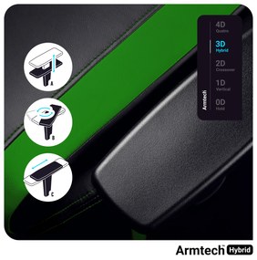 Fotel gamingowy Diablo X-Horn 2.0 Normal Size, czarno-zielony