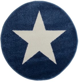 Dywan Bambino Gwiazdka Niebieska 100x100 Koło