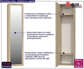 Szafa słupek z lustrem Kaya Polot