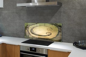 Szkło do Kuchni na Ścianę Światła w Tajemniczym Lesie