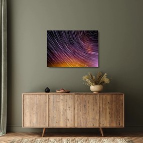 Obraz na szkle - rozmyte gwiazdy na niebie (70x50 cm)