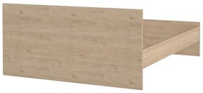 Łóżko dwuosobowe w dekorze dębu bez stelaża 180x200 cm w naturalnym kolorze Naia – Tvilum