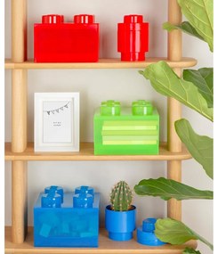 Niebieski plastikowy pojemnik dziecięcy 25x25x18 cm – LEGO®